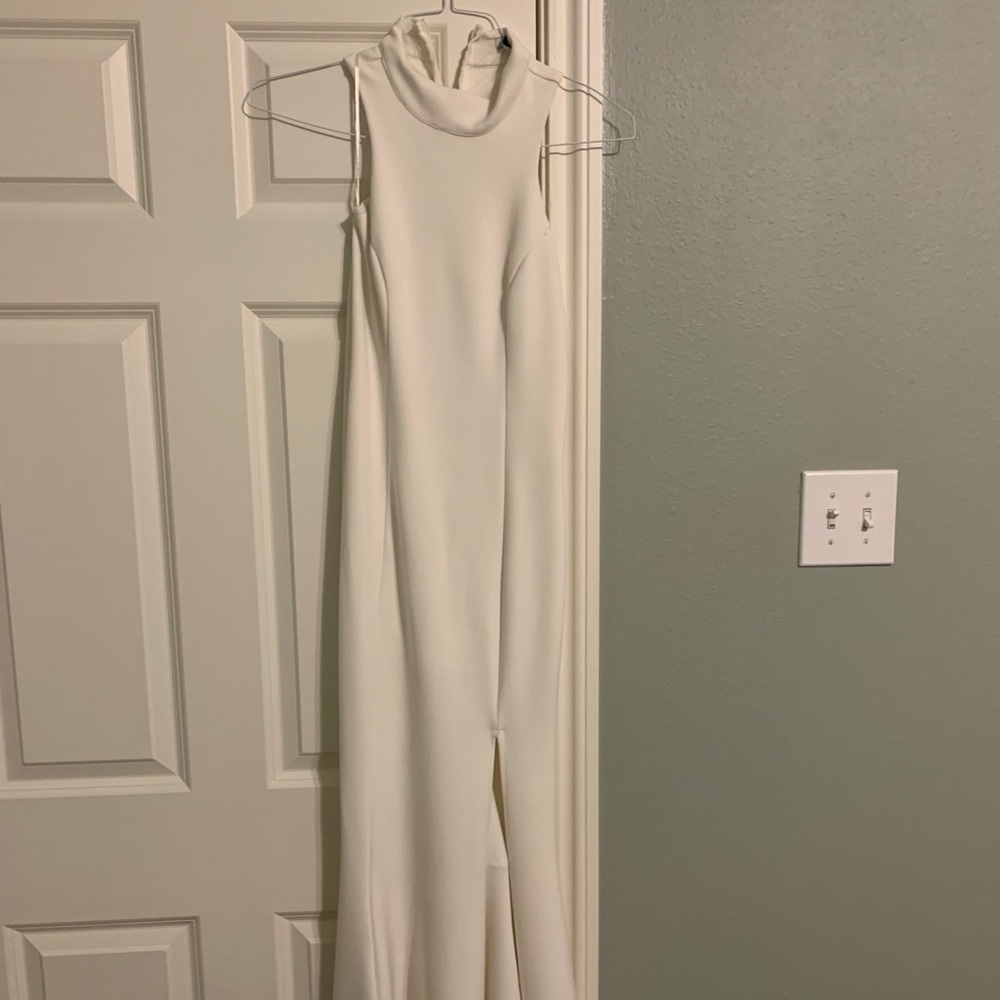 White reception wedding dress size small